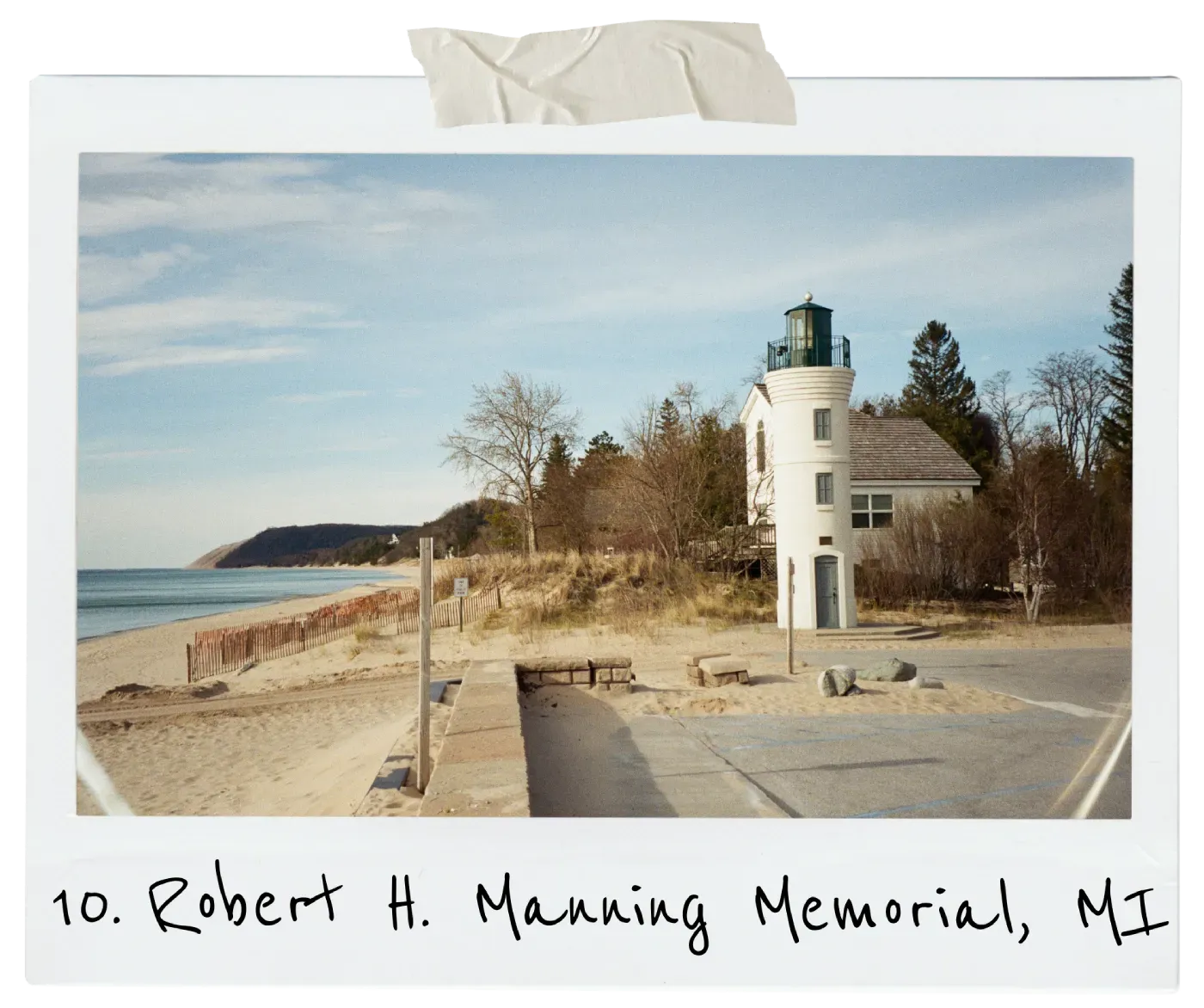 Robert H. Manning Memorial lighthouse on film