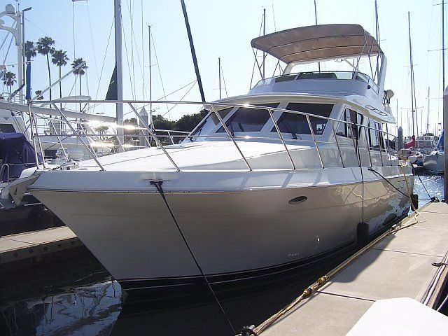 Well-maintained yacht docked at San Diego marina showing proper yacht maintenance results