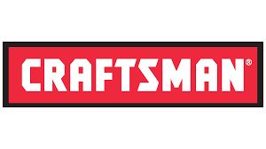 The craftsman logo is red and white and has a black frame around it.