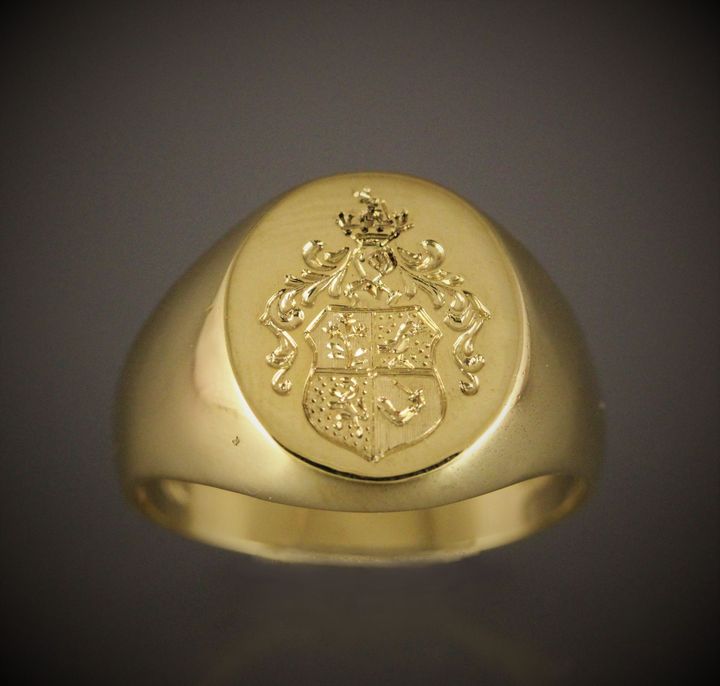 personalised engraving on a ring