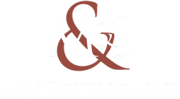 A stylized, reddish-brown ampersand symbol on a black background.