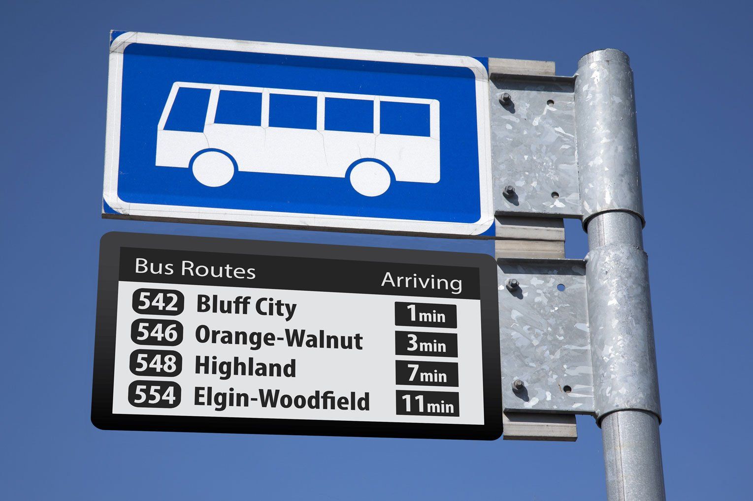 commercial digital signage for transit