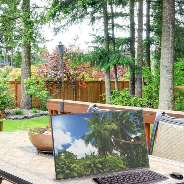 working outdoors on a color rlcd display