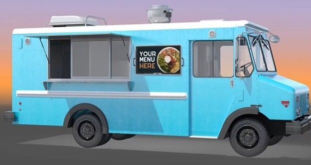 Modern Food Truck with a Digital Menu