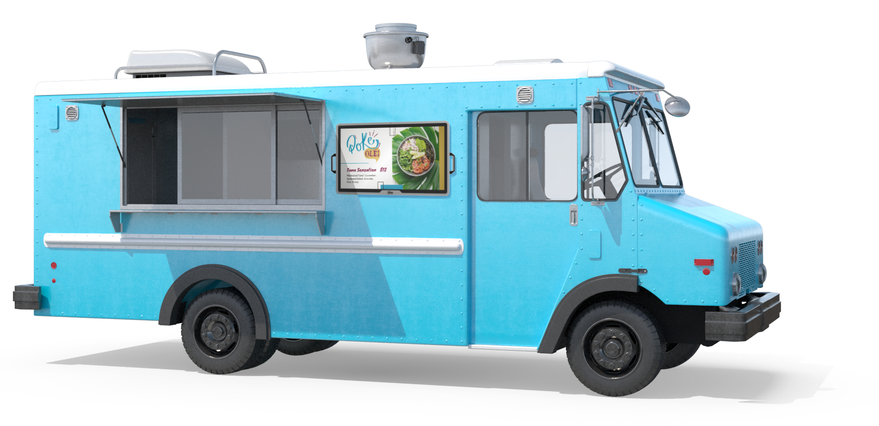 GO! Food Truck Digital Menu Board by Sun Vision Display