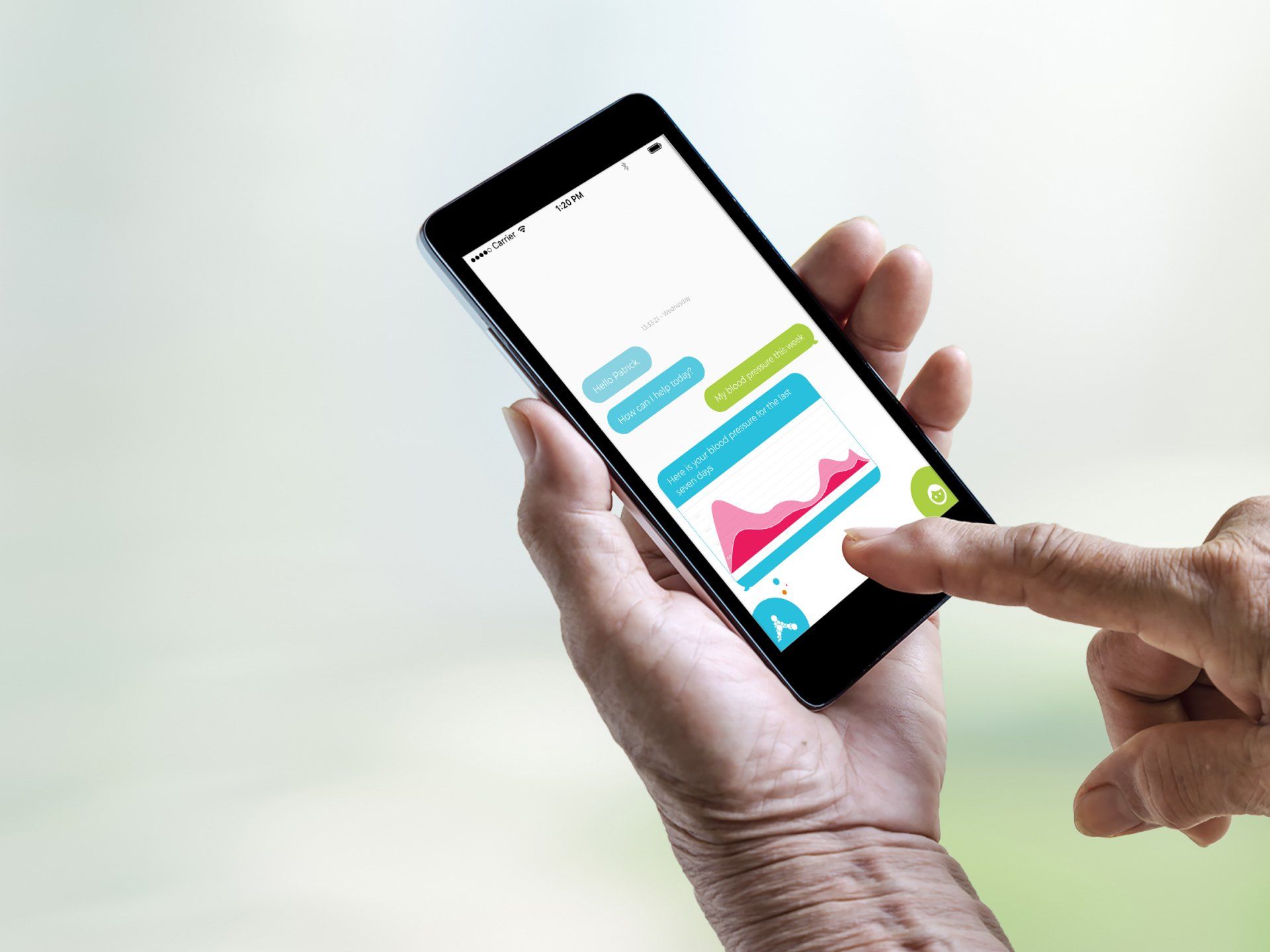 UX design for Invavya Venture's AVATR chatbot app. © The Animo Group Ltd.