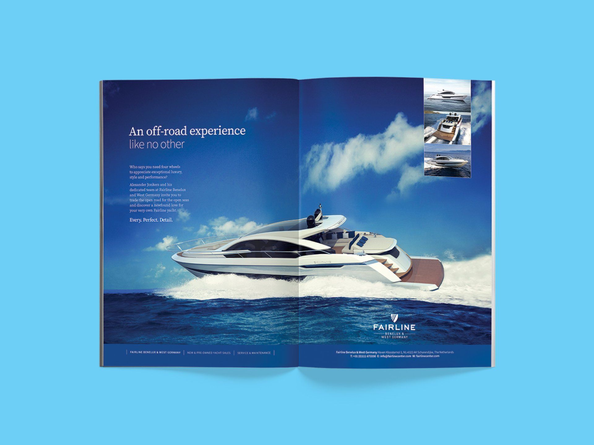 Print ad for the Fairline Yachts Targa 63 GTO. Headline: 