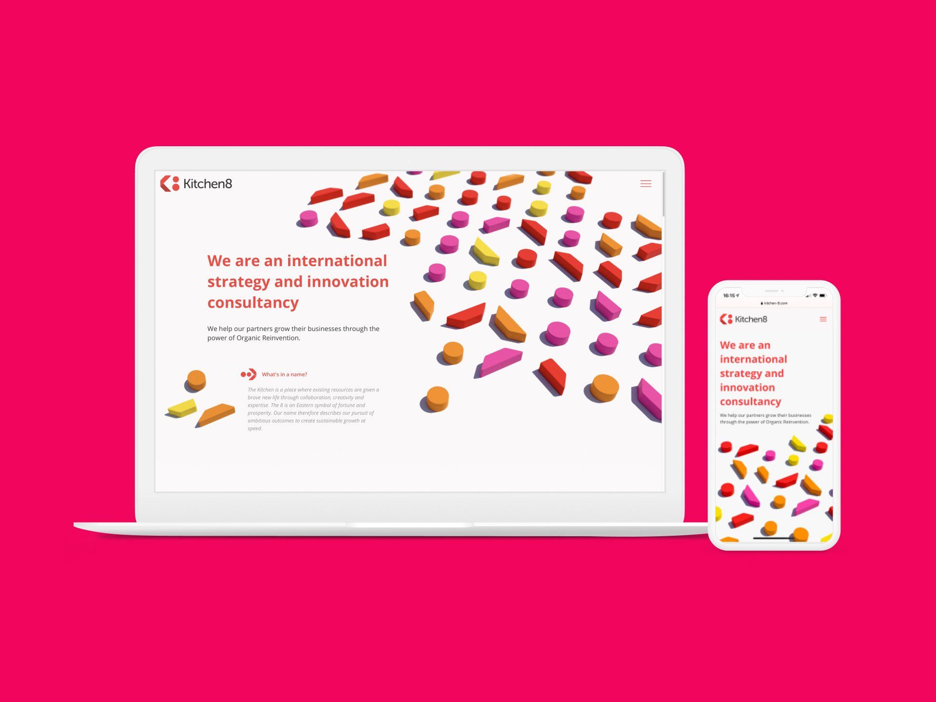 Kitchen8 website design refresh. © The Animo Group Ltd.