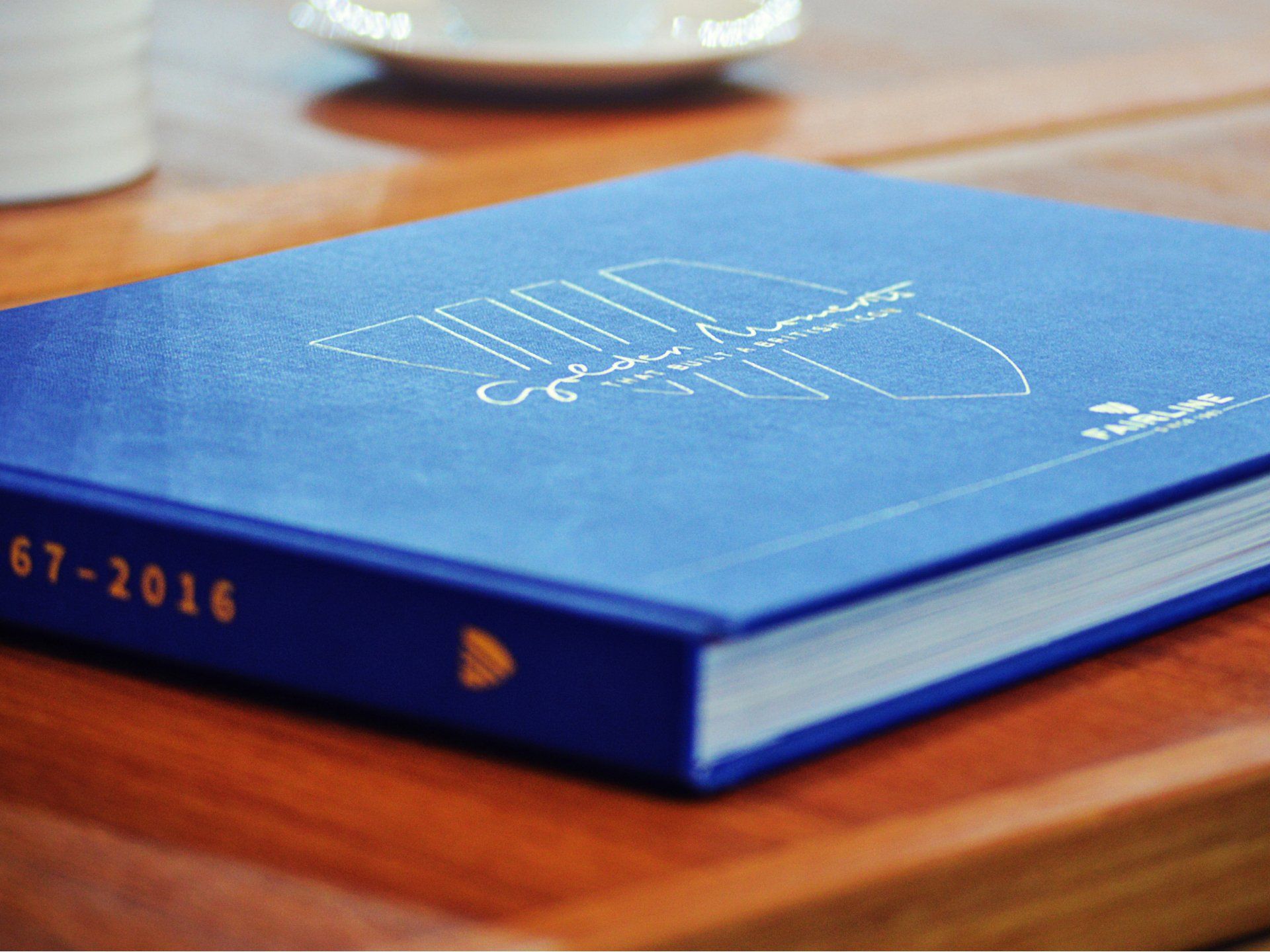 Limited coffee table book produced for Fairline Yachts' 50th anniversary. © The Animo Group Ltd.