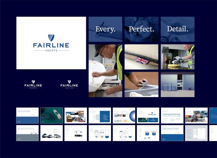 An example of Brand Development for Fairline Yachts. © The Animo Group Ltd.