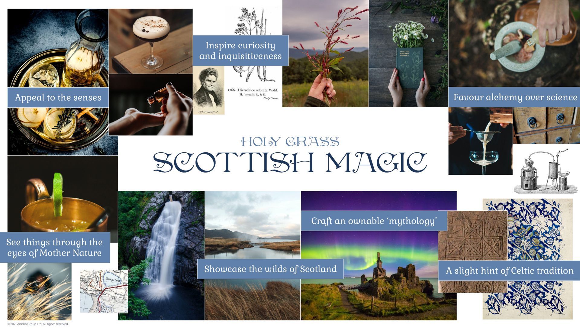 a collage of pictures with the words scottish magic on the top