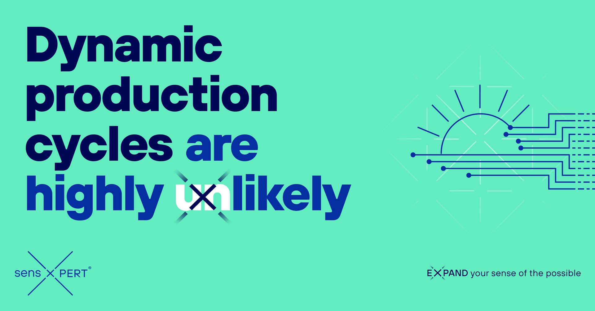 dynamic production cycles are highly likely on a green background .