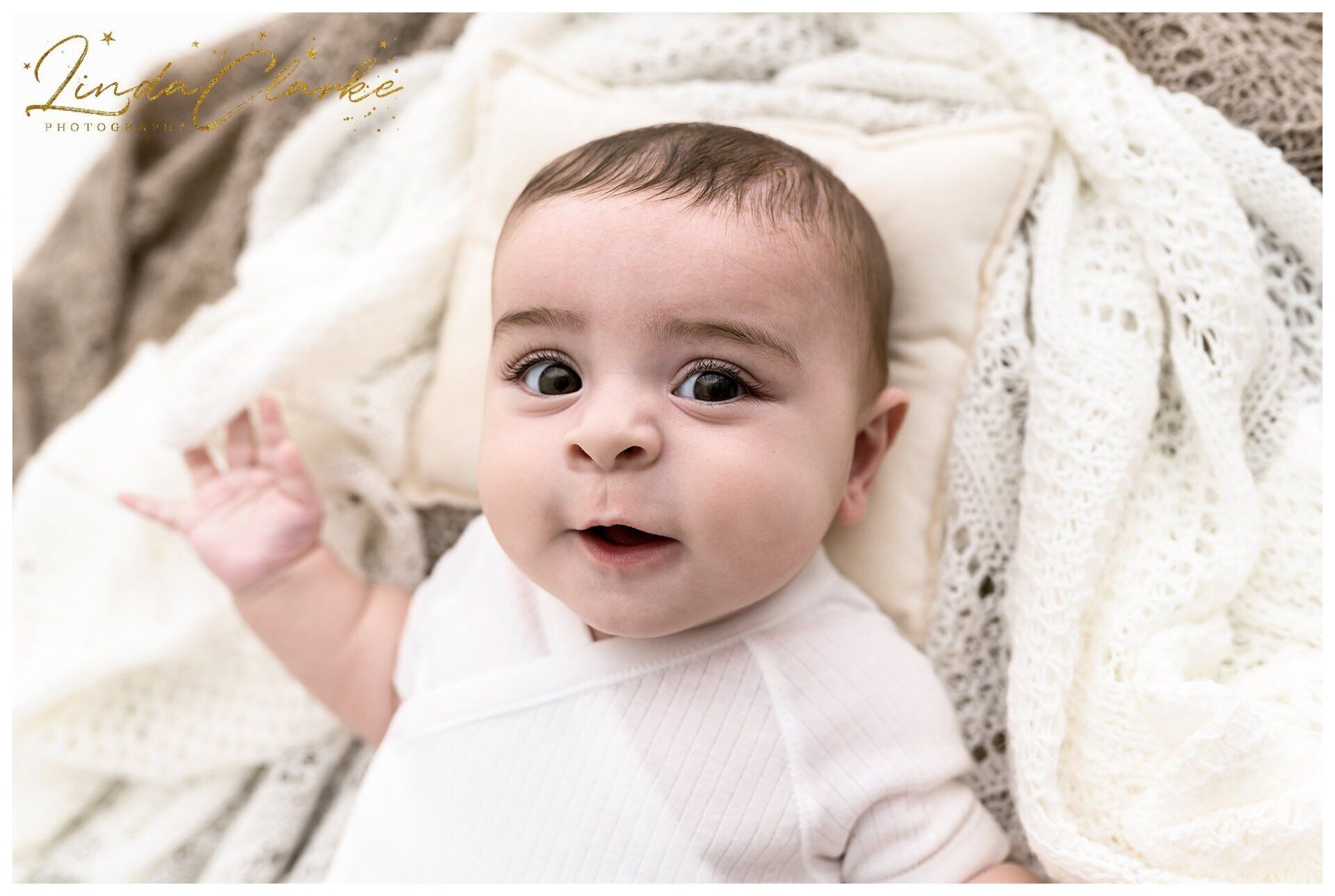 Newborn baby during a newborn photoshoot in dublin Ireland