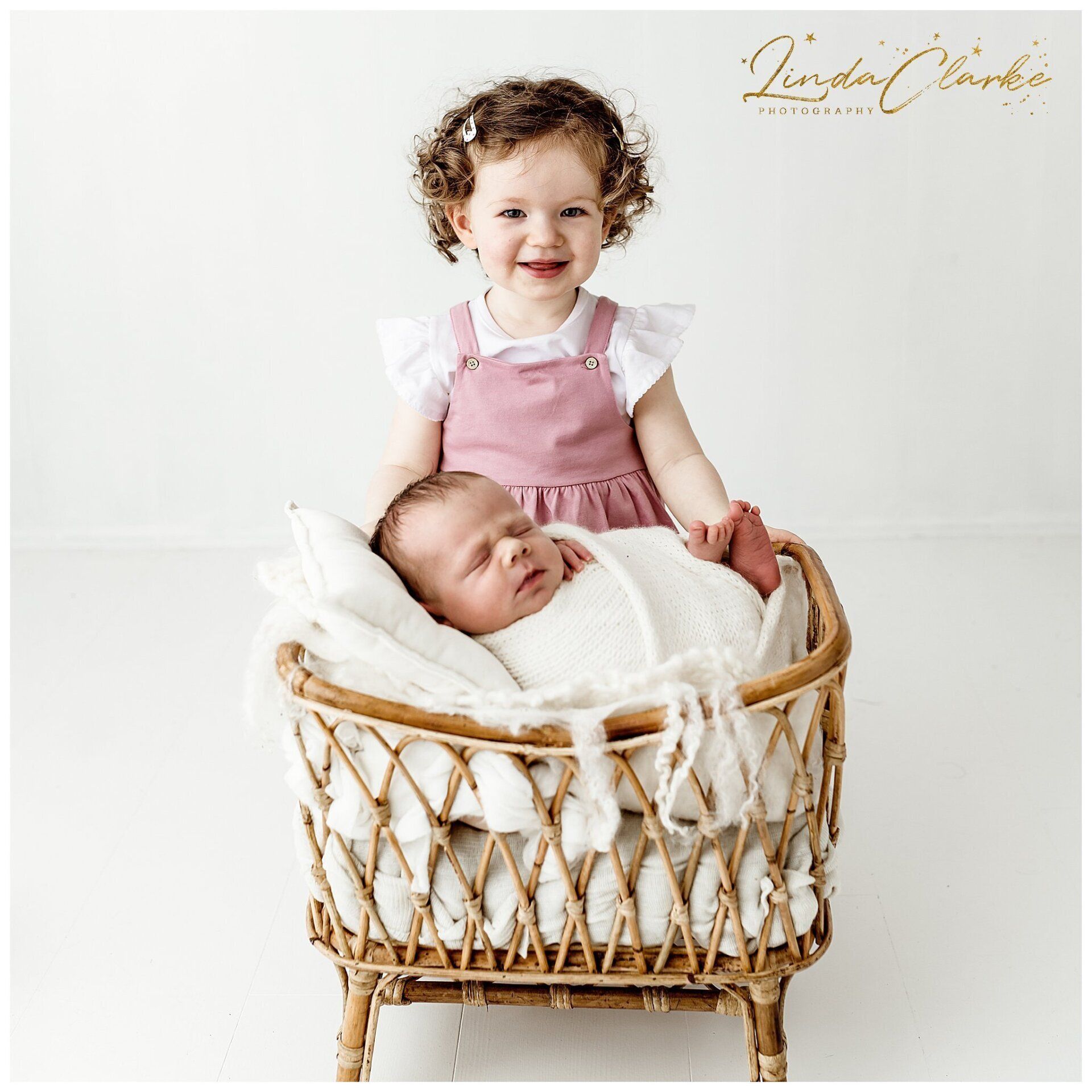 Relaxed Newborn baby and sibling photographs Kildare
