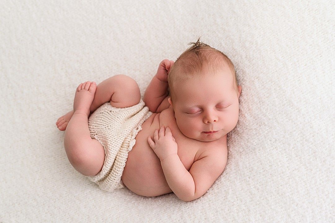 Close-up of tiny newborn baby toes captured by Dublin newborn photographer Linda Clarke