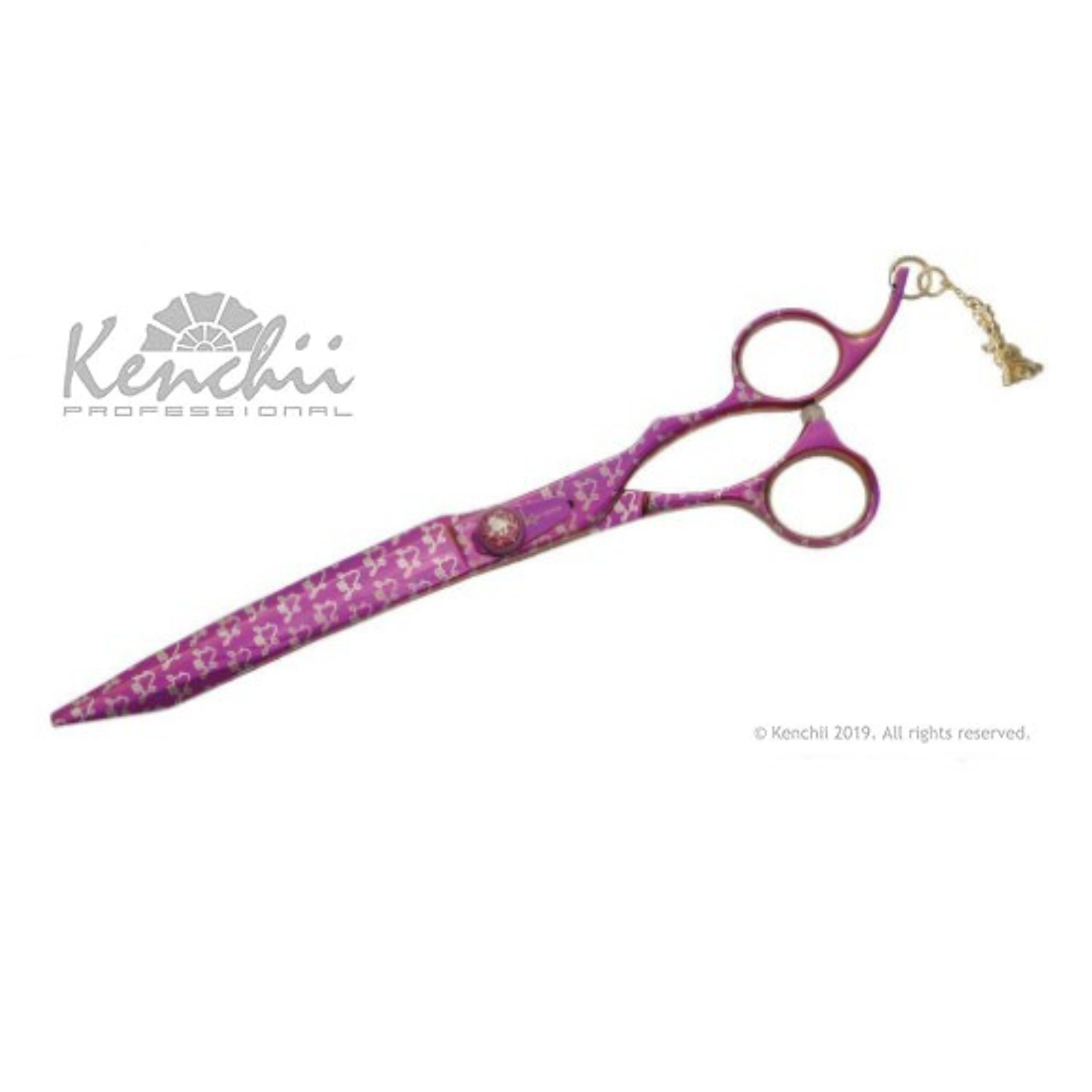 Kenchii Pink Poodle 8in Straight Shear