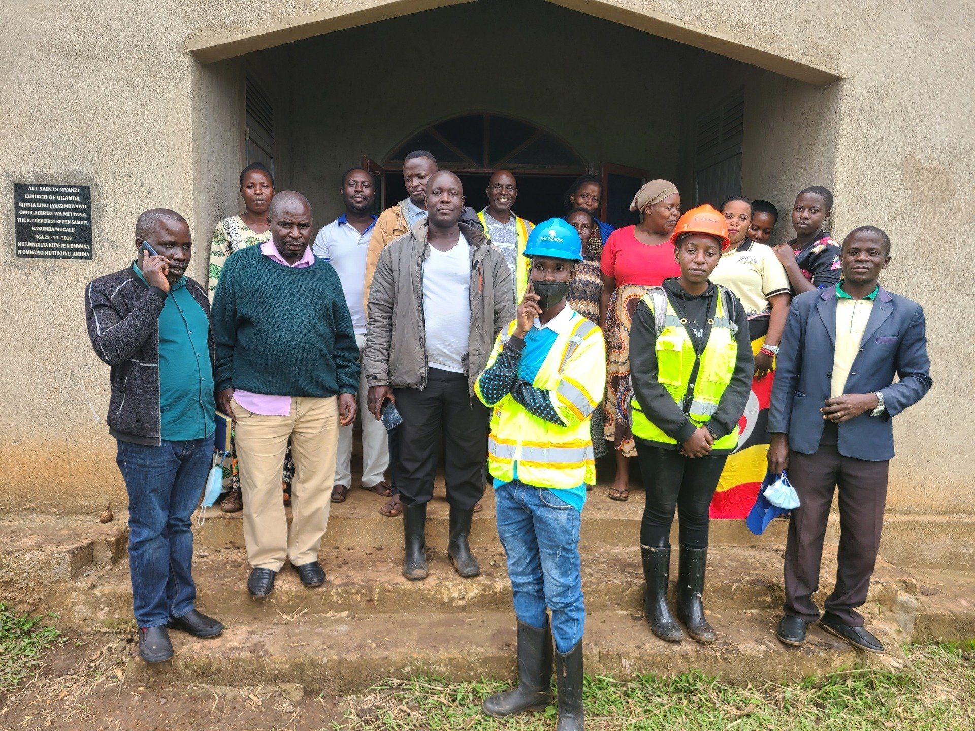 On site at Myanzi church of Uganda Mityana Diocese