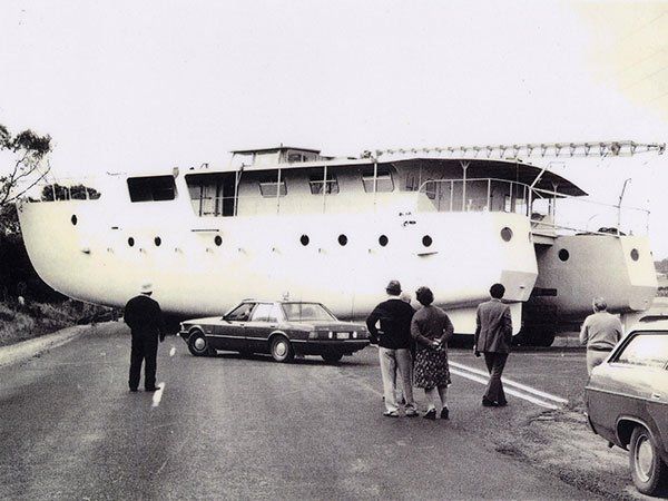 moving a large vintage boat