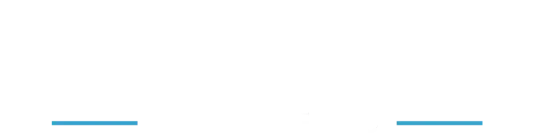 Two short light-blue horizontal lines near the bottom left and right on a white background