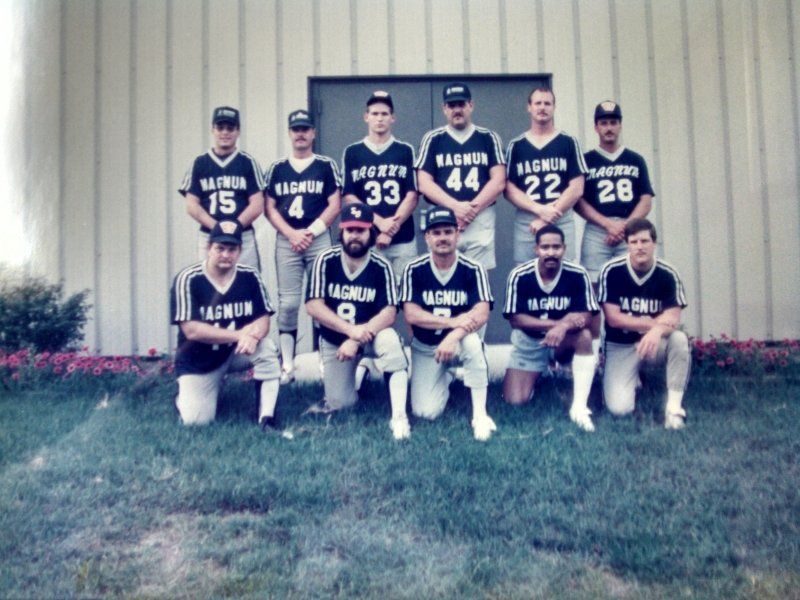 Magnum Security Softball team 1989