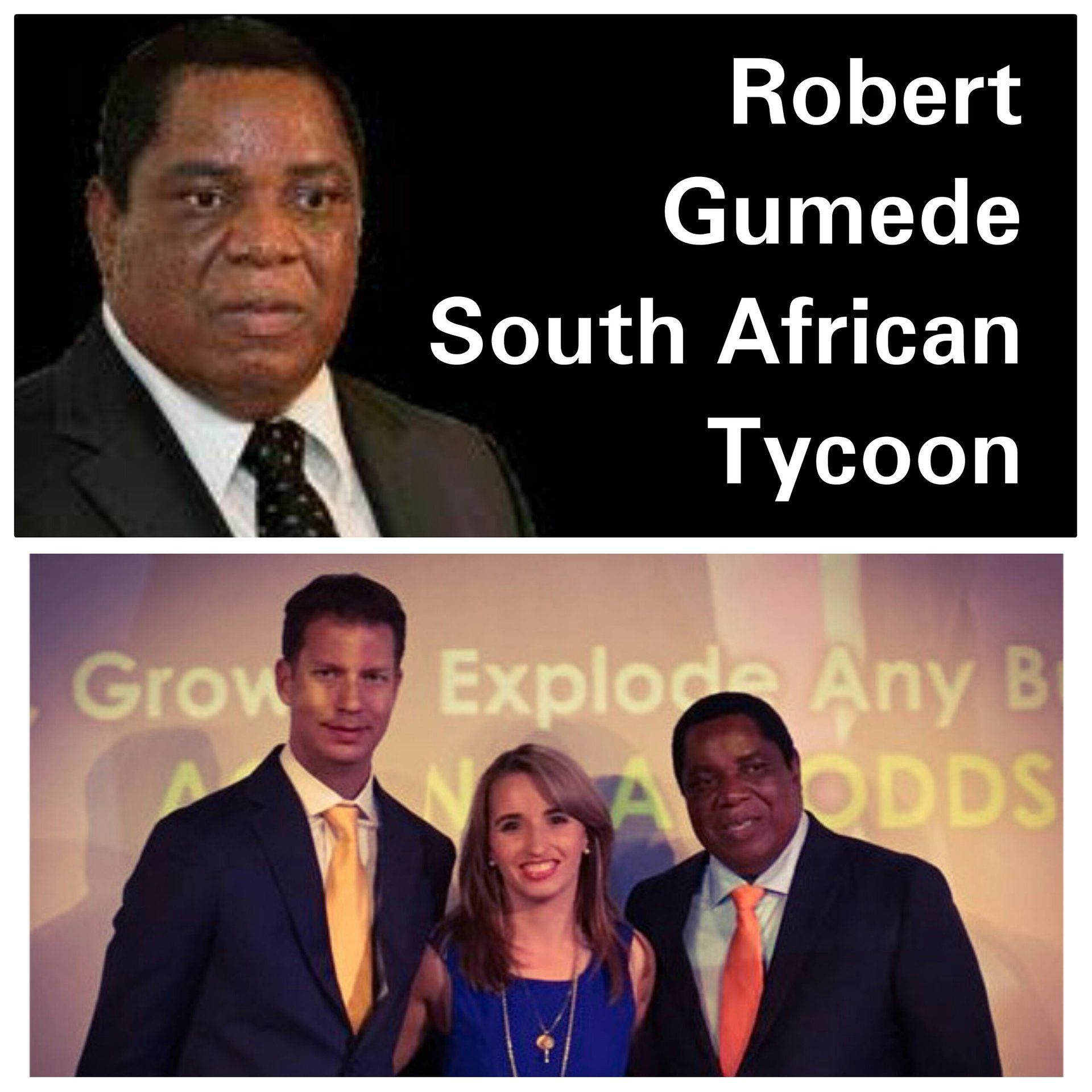 Robert Gumede - South African Billionaire with top South African Entrepreneur Marisa da Silva