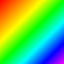 Diagonal rainbow gradient.