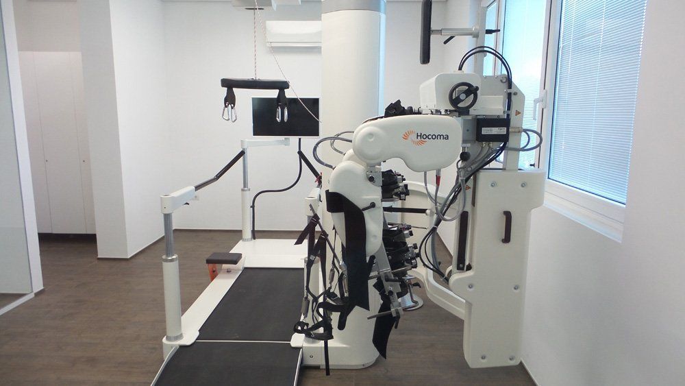 Sala con strumento di riabilitazione