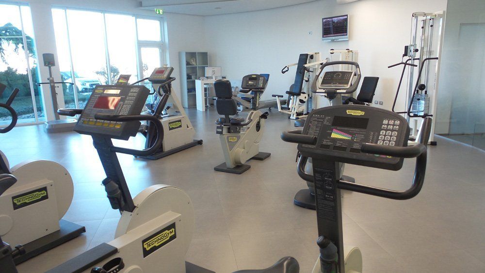 Cyclette con sistema di monitoraggio