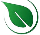 A green leaf icon depicted inside a circular frame.