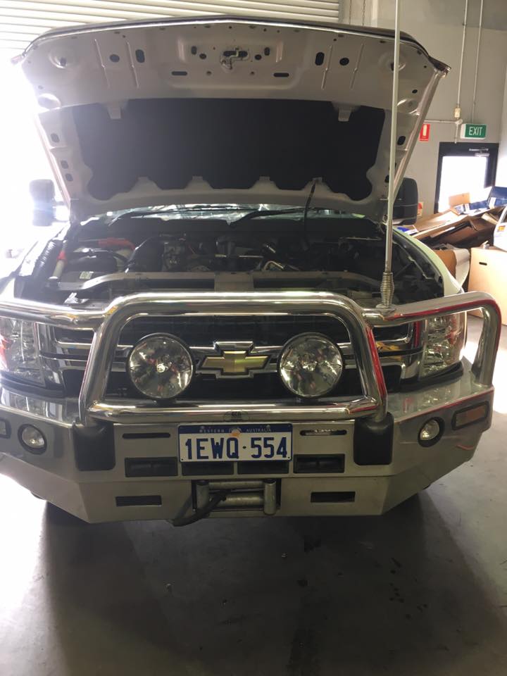 Repairing the front of the car by removing or installing LPG tank | Joondalup, WA | Joondalup 4x4 & AllGas