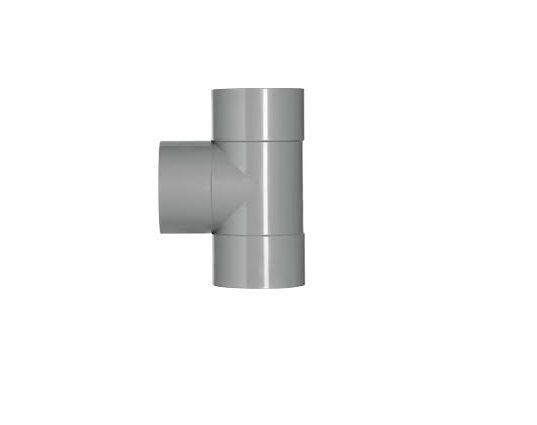 HWA T stuk 80 mm VSE Grijs
