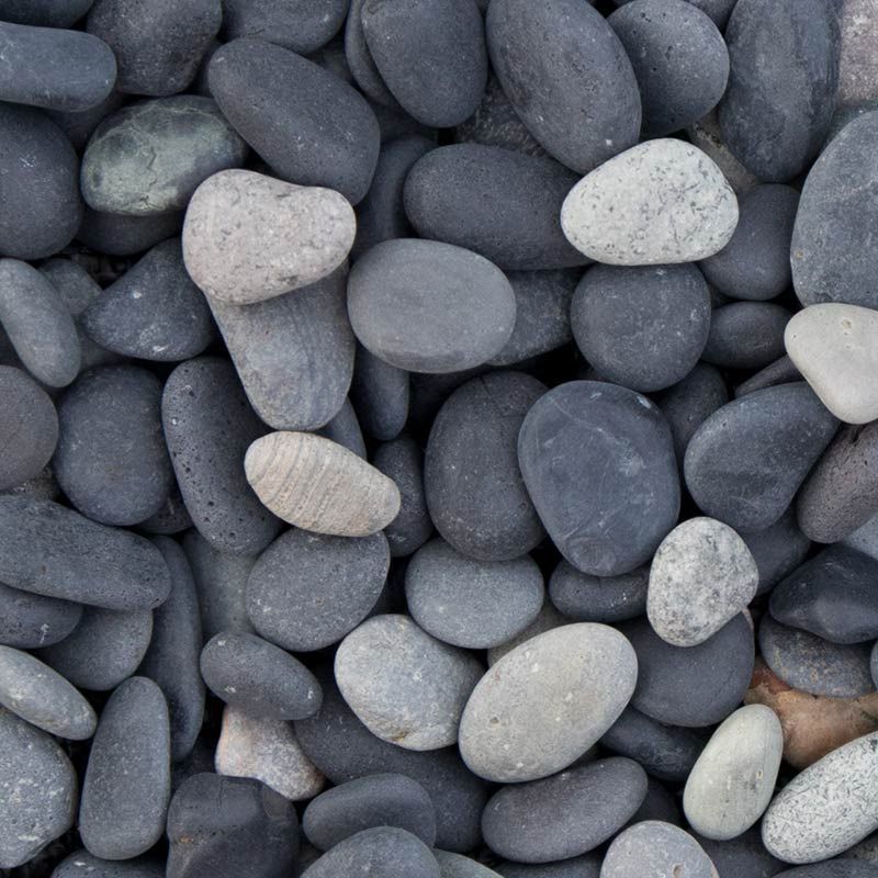 Beach Pebbles Black 25 kg