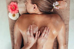 Salt stone massage