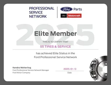 Ford PSN Elite Member Logo | 55 Tires and Service