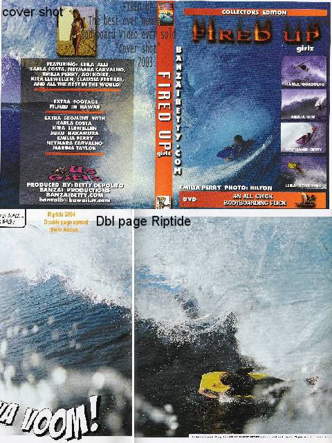 A dvd cover for fired up shows a man riding a wave