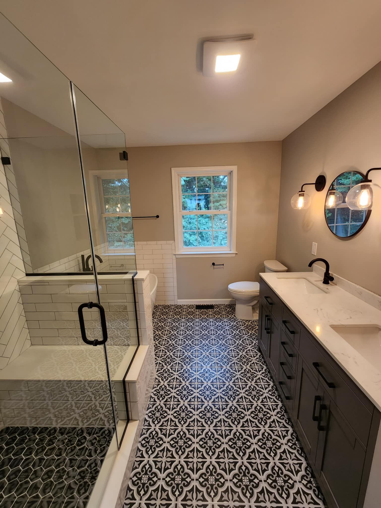 Modern bathroom with updated fixtures and elegant design by MAS Home Improvement in Bethlehem, PA