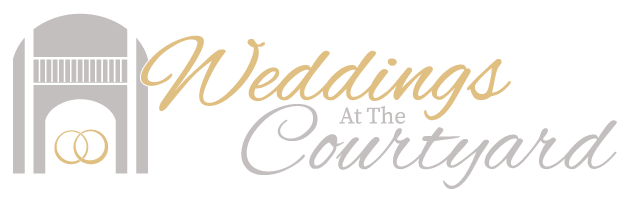Weddings At The Courtyard Logo linking to Home