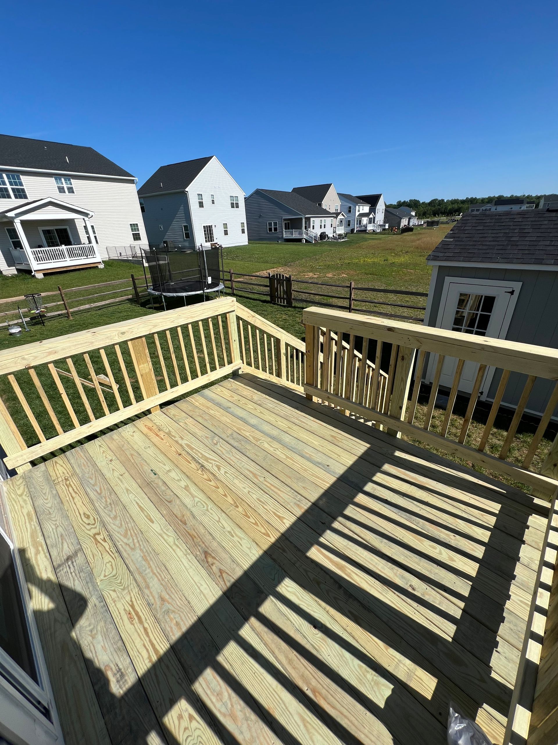 wooden deck