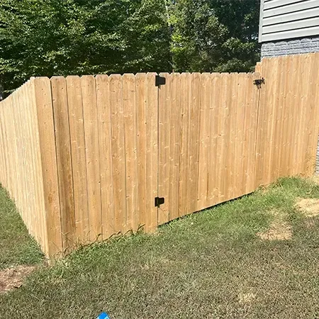 wooden fence and gate