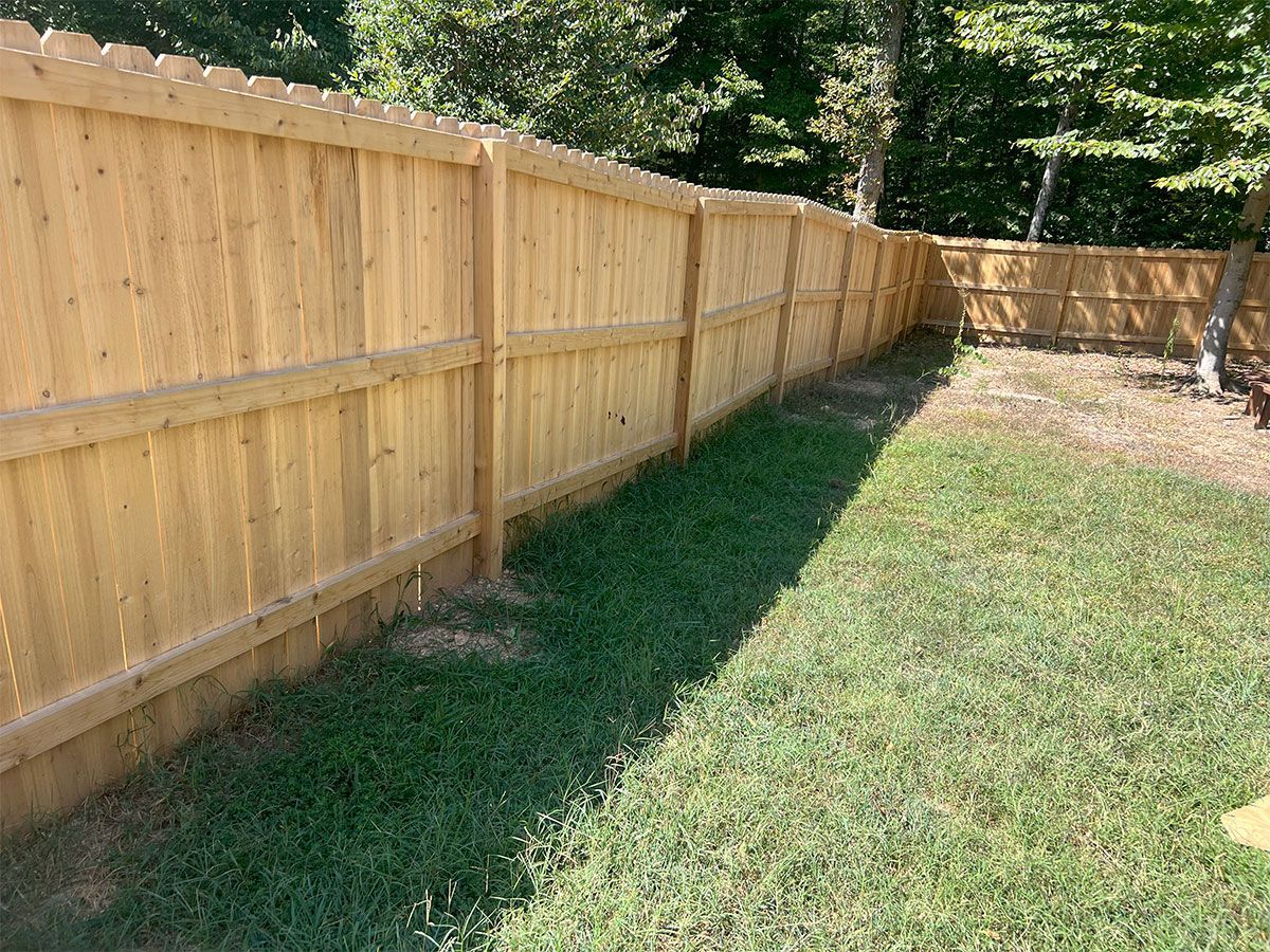 wooden fence inside view