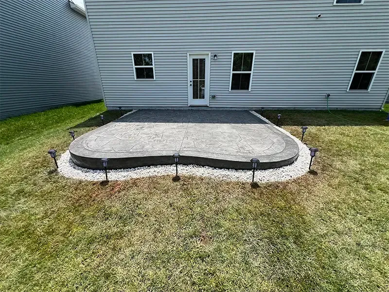 stamped concrete patio 