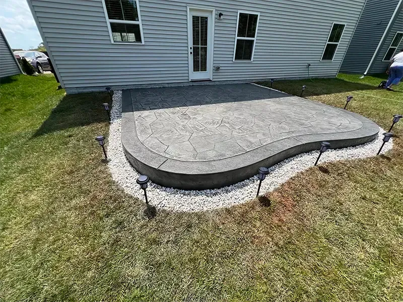 stamped concrete patio 