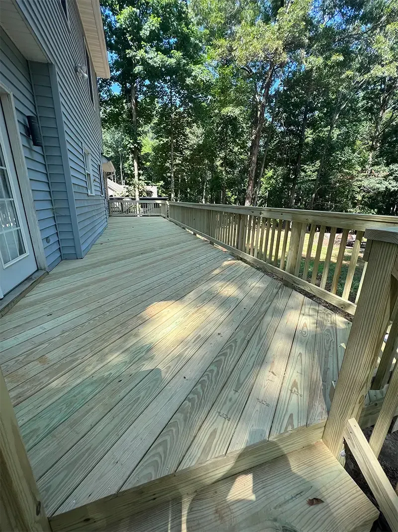 wooden deck