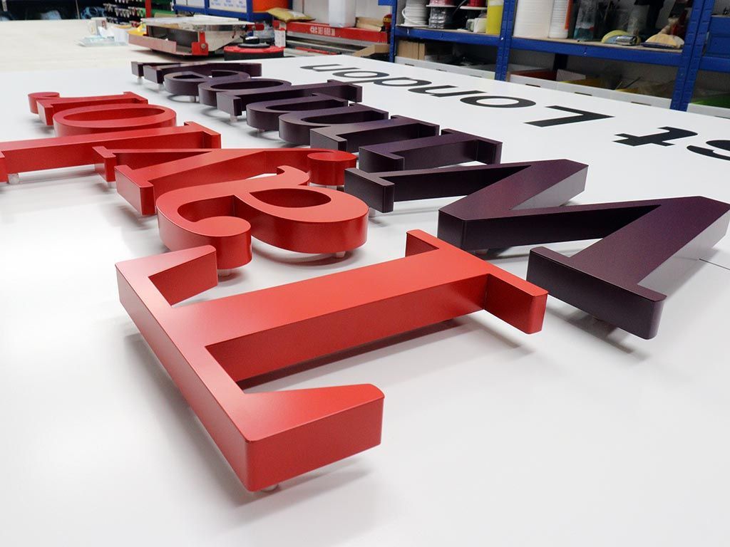 Painted Aluminum Letters