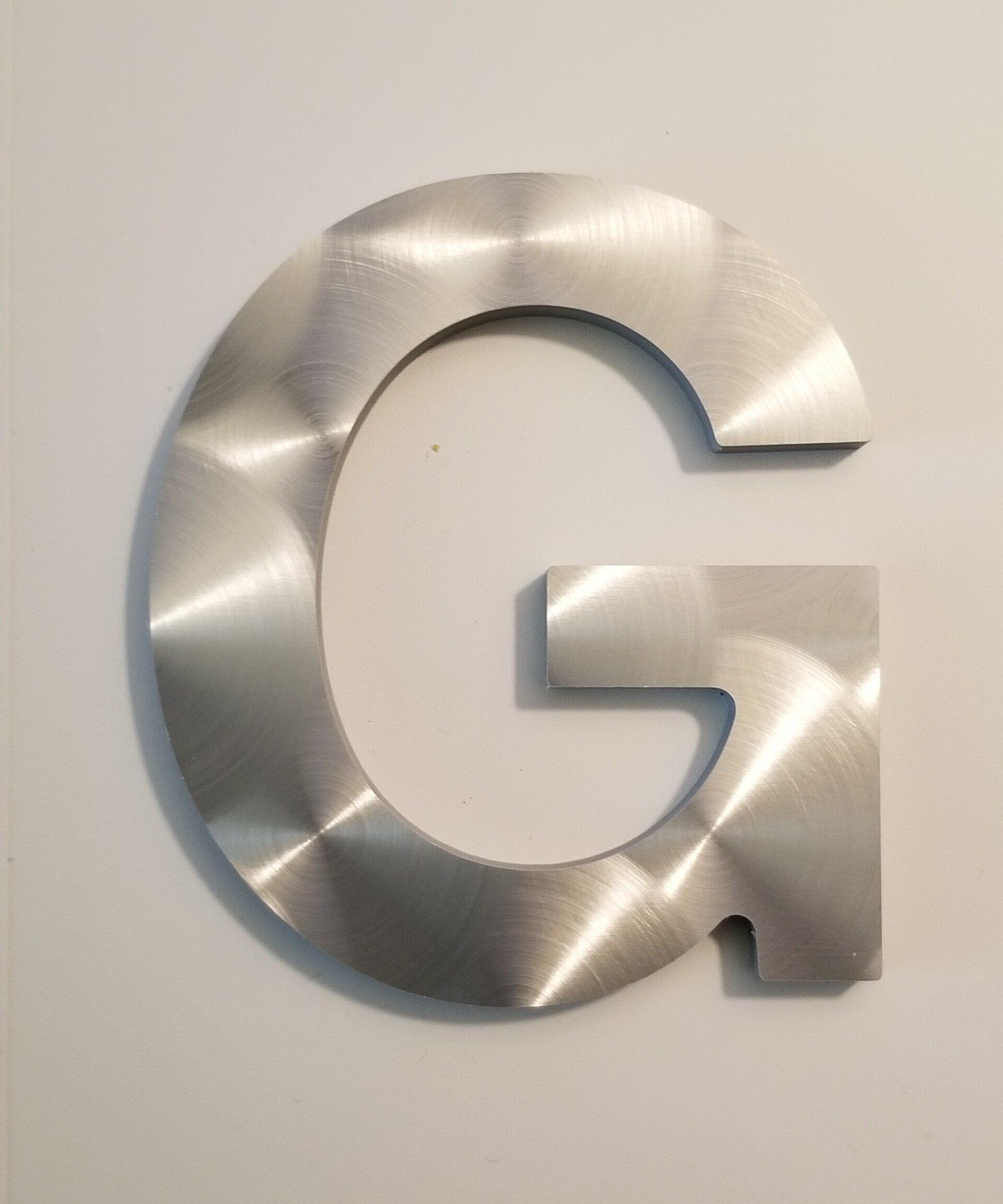 4 inch circles metal laminated acrylic letters