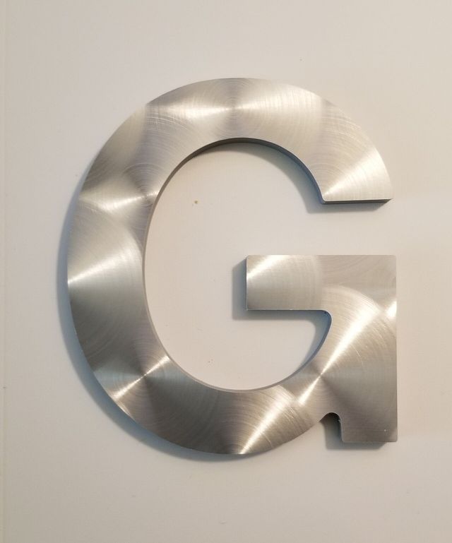 Metal on Acrylic Letters