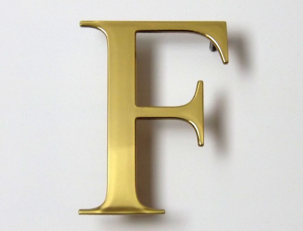 Flat Cut Brass Letters