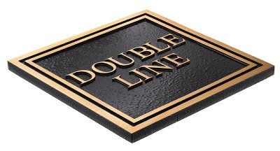 DOUBLE LINE PLAQUE