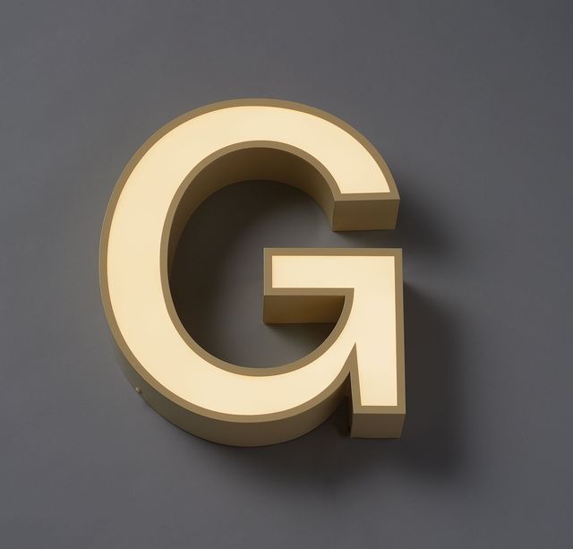 6 inch Gil Sans Bold Cast Metal Sign Letters