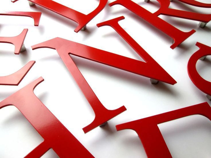 Metal letters
